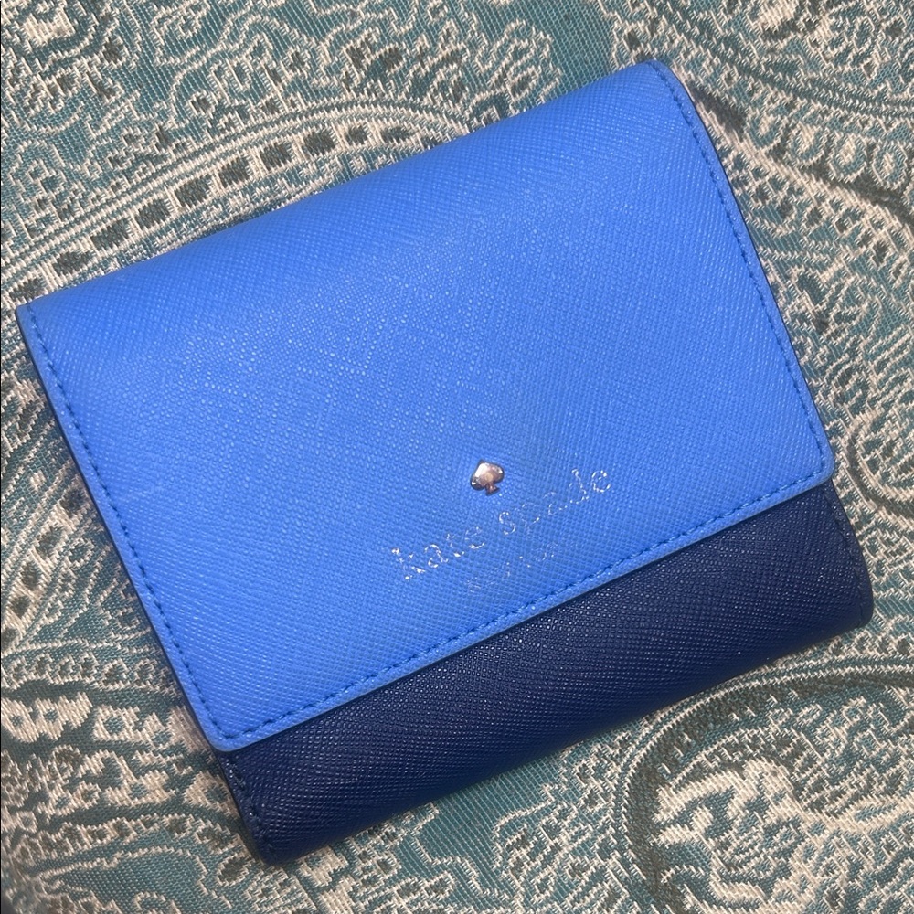 Kate Spade Two-Tone Blue Wallet